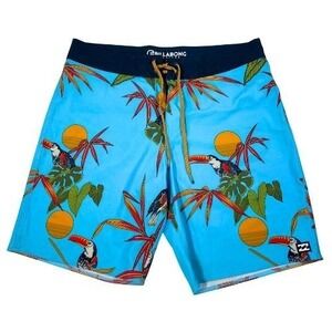 Billabong Board Shorts Mens 32 Sundays Airlite Recycler Stretch Lightweight Bird
